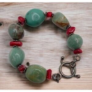 Turquoise Nugget Stone Bracelet
